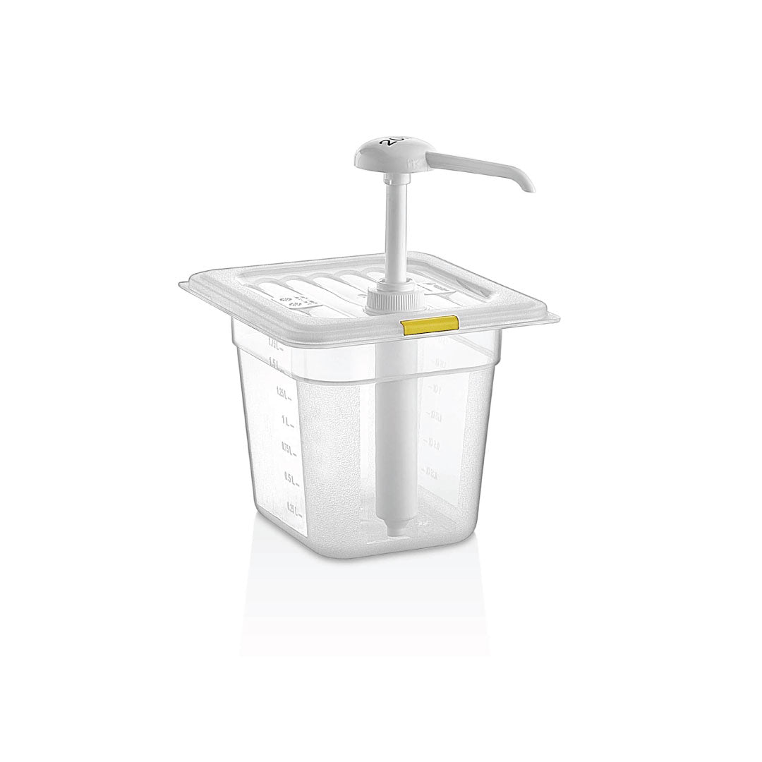Mustard dispenser plastic - yellow 2000 ml (72941)