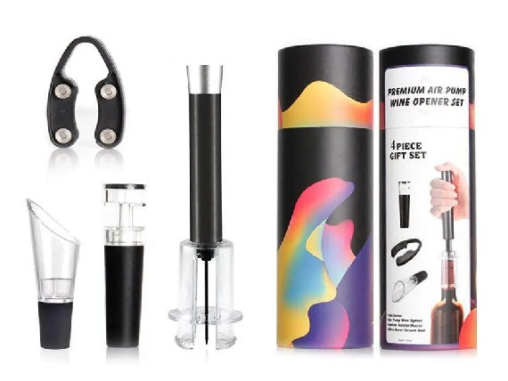Air pump wine opener set-4 pce (69355)