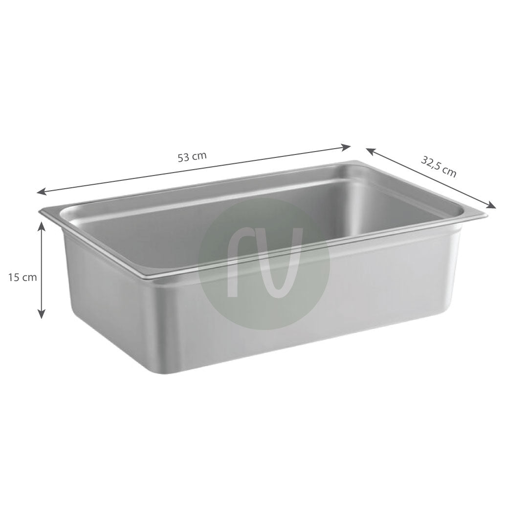 Gastronorm container stainless steel 1/1 - GN S/S 1/1 (53 x 32.5 cm)