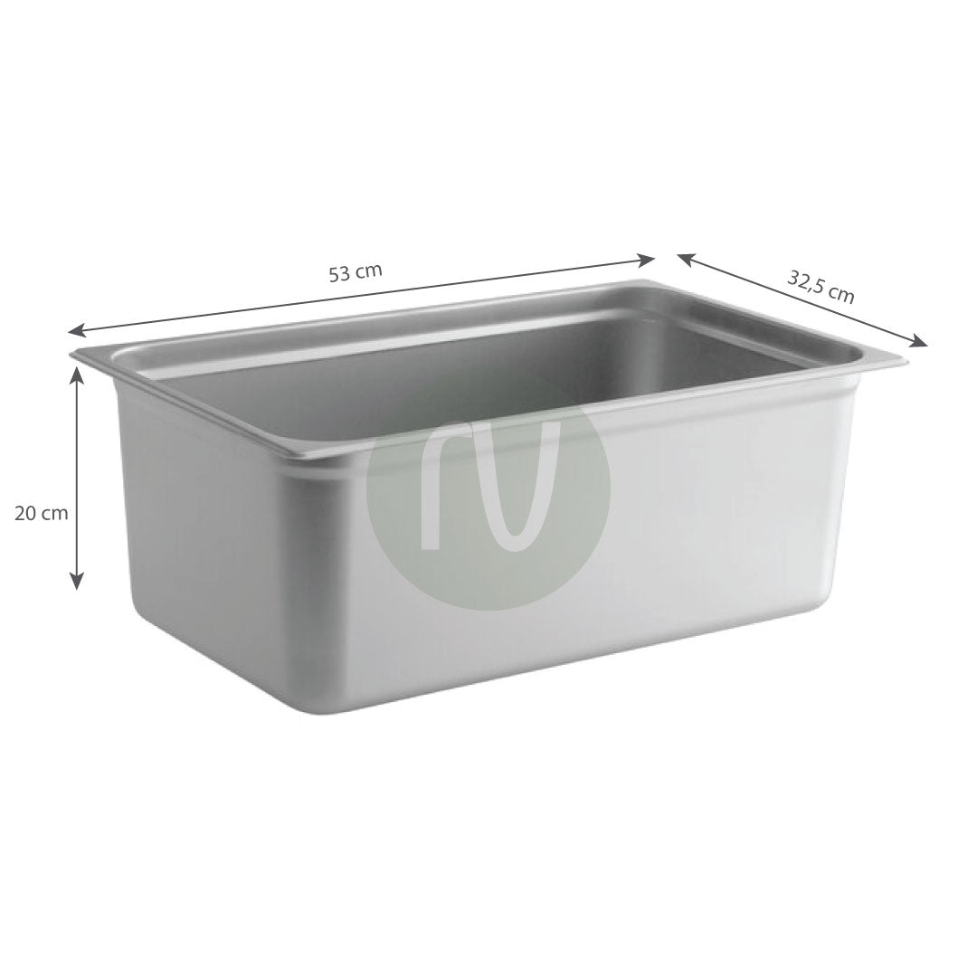 Gastronorm container stainless steel 1/1 - GN S/S 1/1 (53 x 32.5 cm)