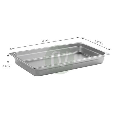 Gastronorm container stainless steel 1/1 - GN S/S 1/1 (53 x 32.5 cm)