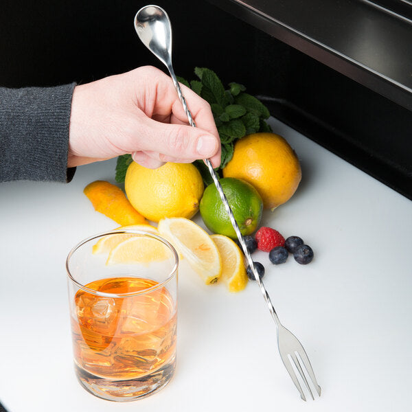 Bar spoon stainless steel S/S with fork