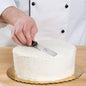 Icing spatula stainless steel with black handle