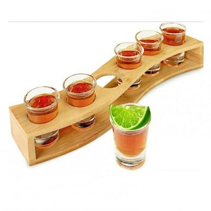 Shot holder wood 6 comp