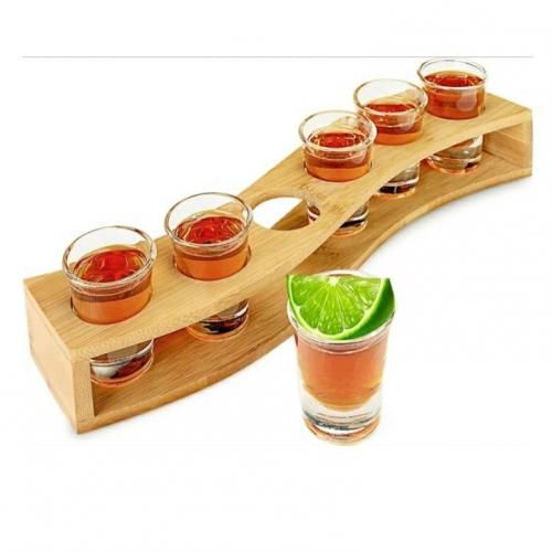 Shot holder wood 6 comp