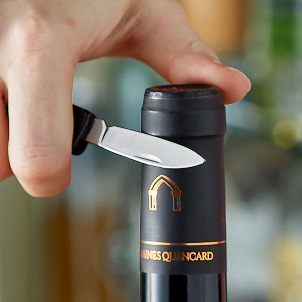 Wine opener stainless steel S/S with hole , 12.5 cm (72174)
