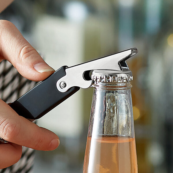 Wine opener stainless steel S/S with hole , 12.5 cm (72174)