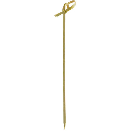 Knotted bamboo skewer