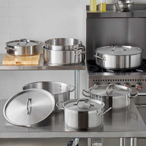 Casserole W/Lid Stainless steel 304, Sautoir