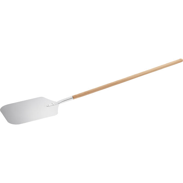 Pizza peel aluminum with wood handle