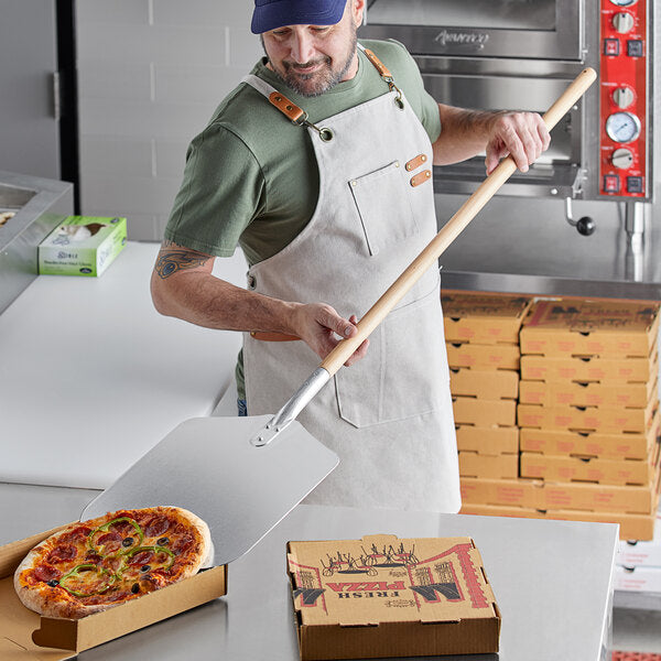 Pizza peel aluminum with wood handle