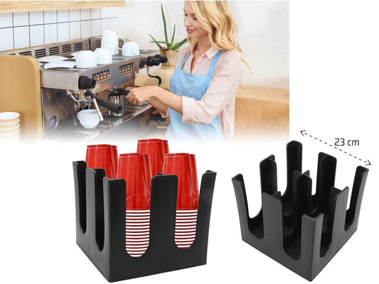 Coffee cup holder 4 square grids (73642)