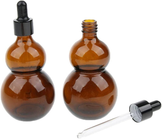 DOUBLE GLASS DROPPER BOTTLE ROUND 50 ML (73519)