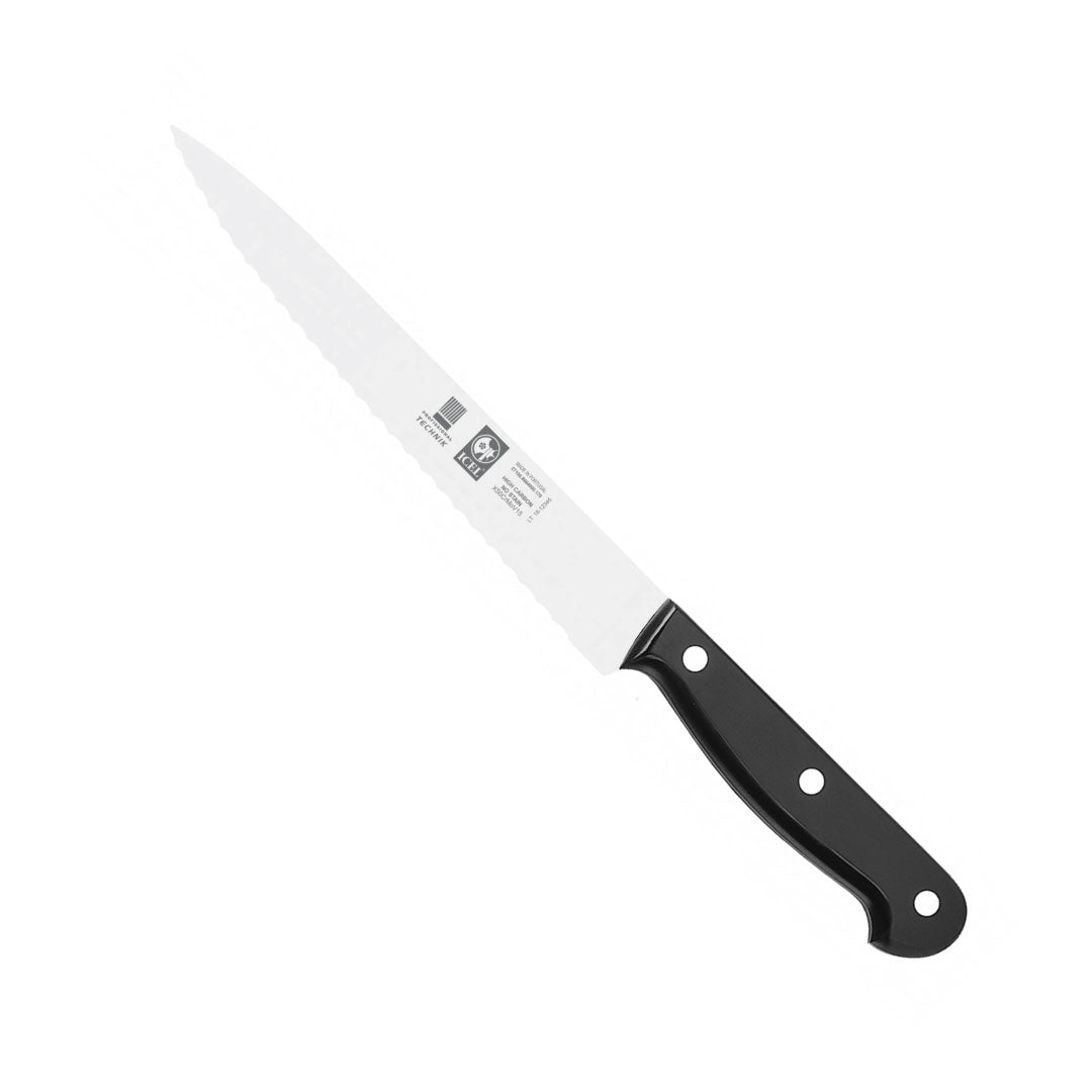 Carving knife, wavy edge
