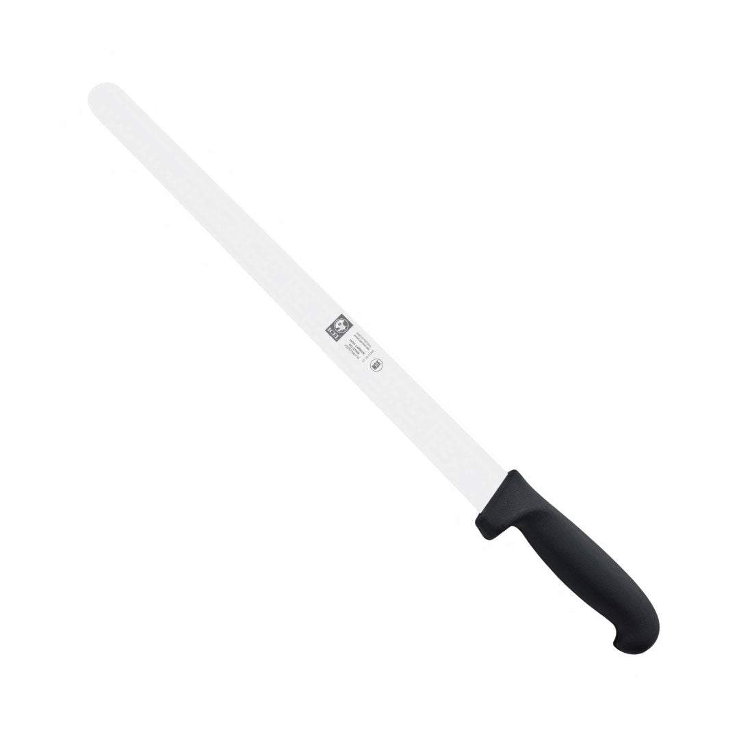 Slicing knife, straight edge