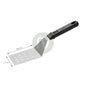 Turner with black handle, square ended, perforated, 10.6 x 7.2 cm (70606)