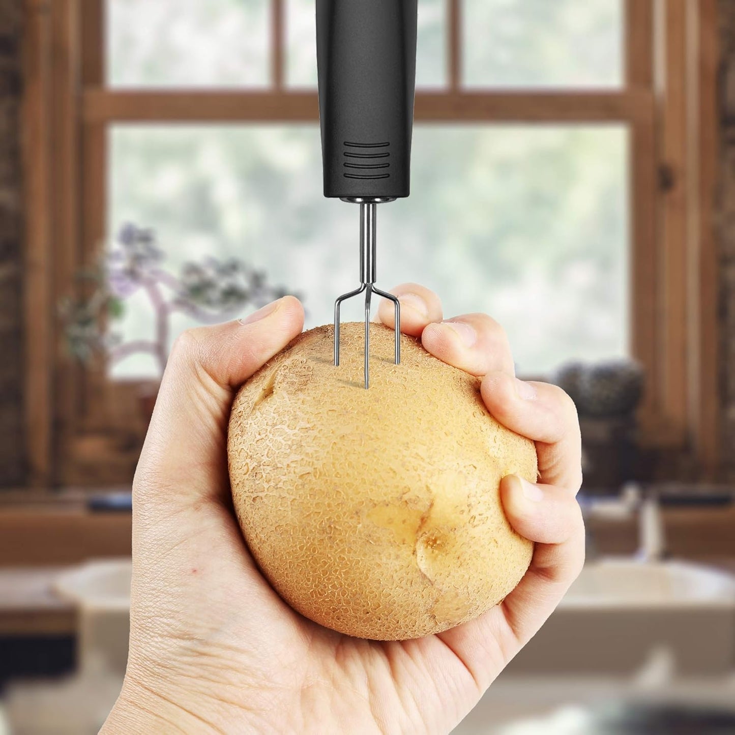 Potato holder, 7 cm black (70678)