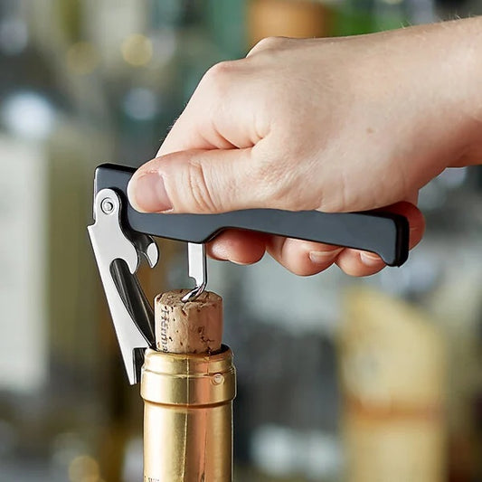 Wine opener stainless steel S/S with hole , 12.5 cm (72174)