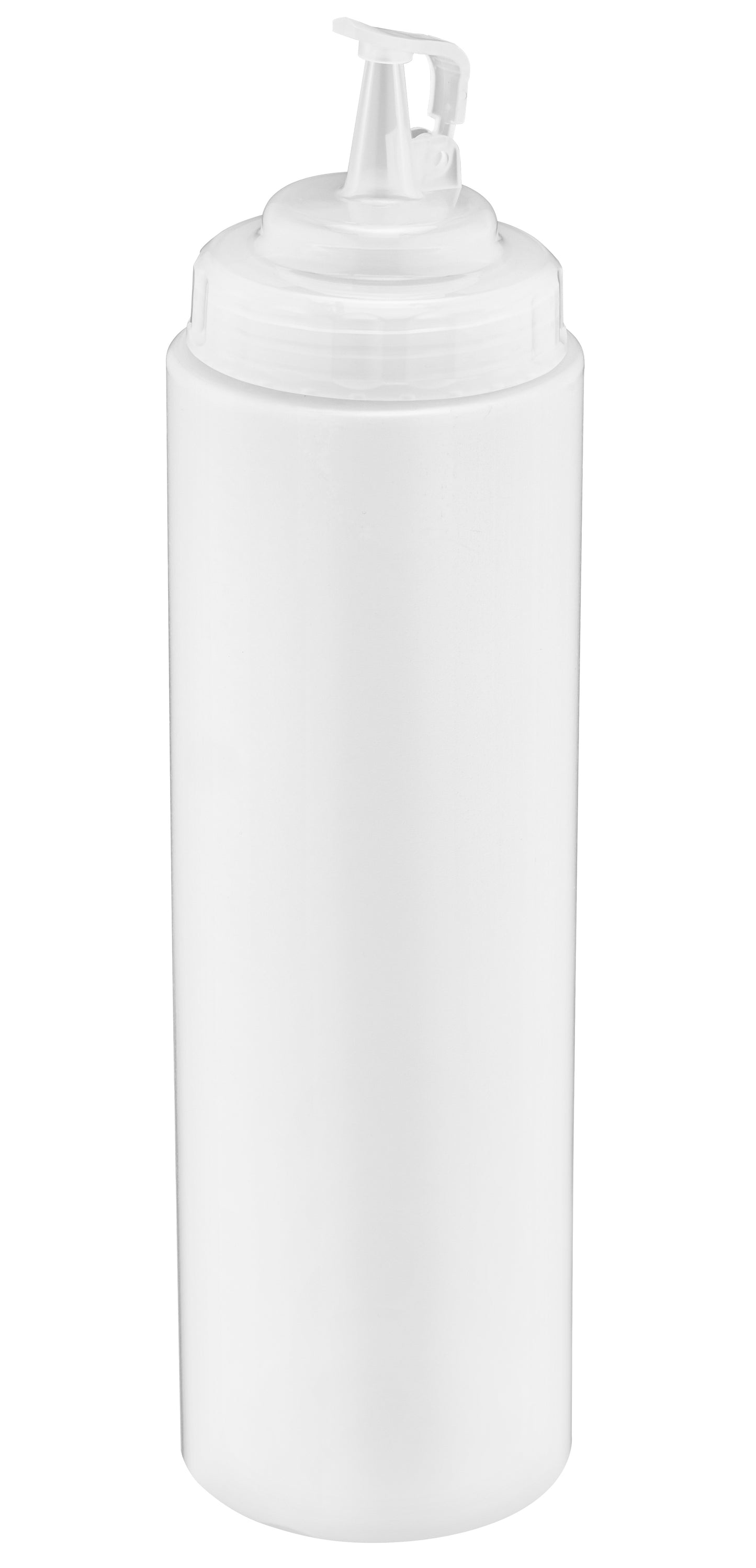 Clear squeeze bottle