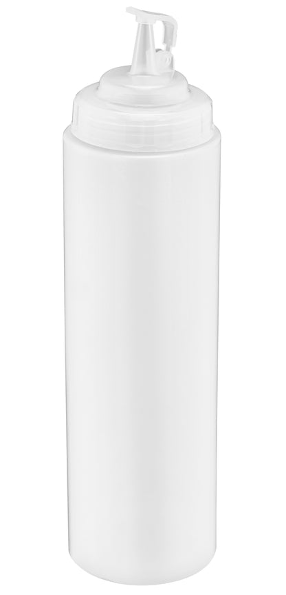 Clear squeeze bottle