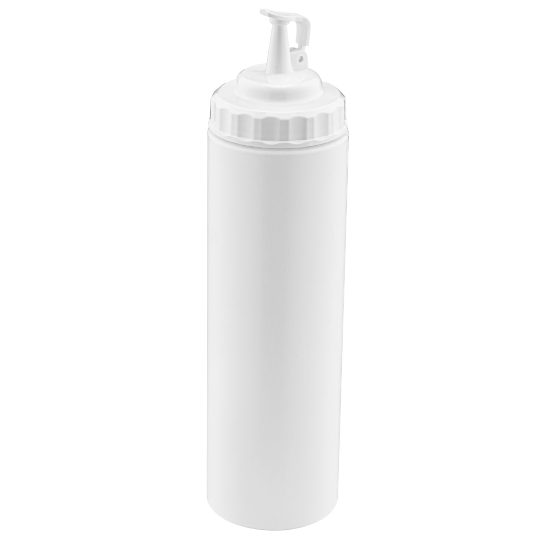 Clear squeeze bottle
