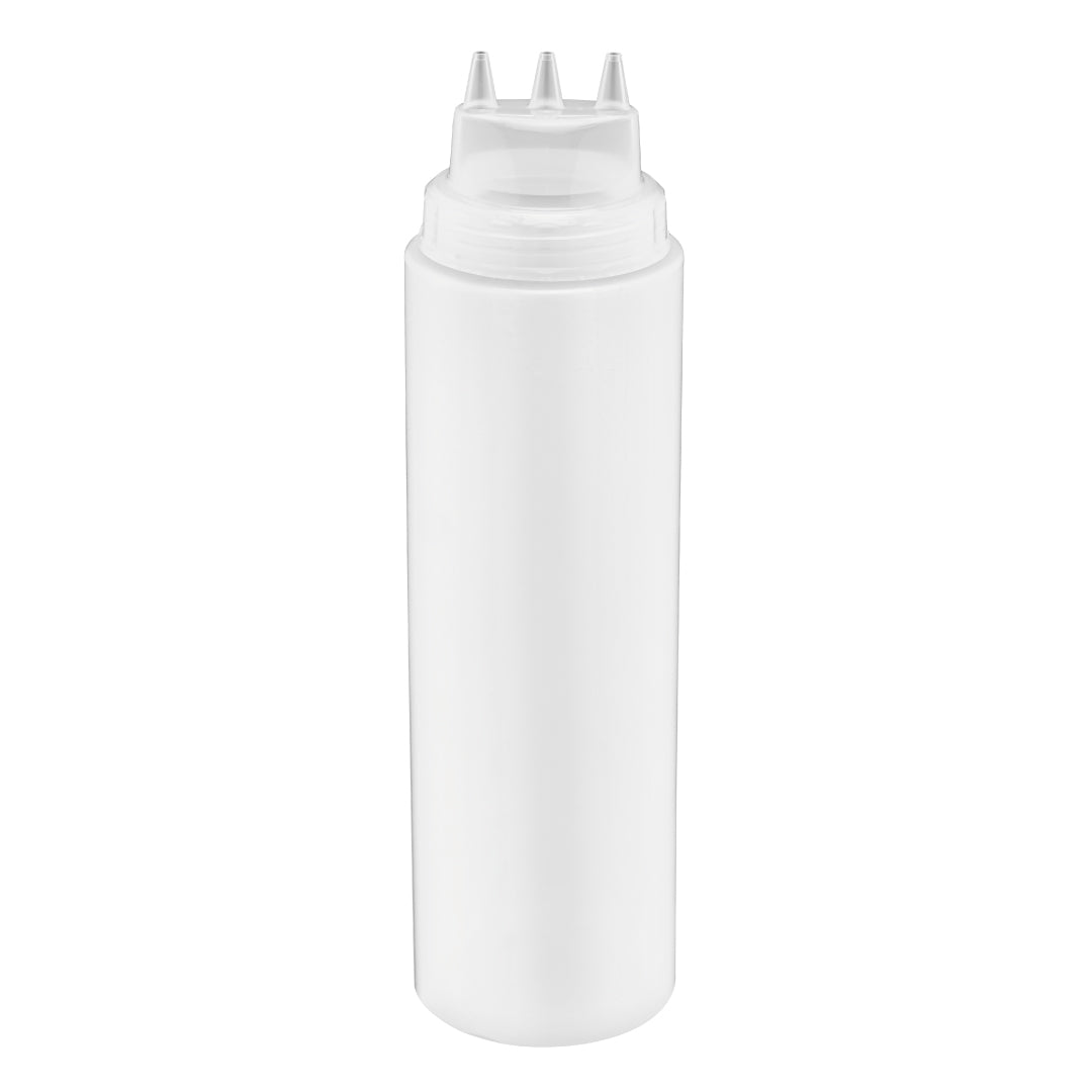 Clear squeeze bottle
