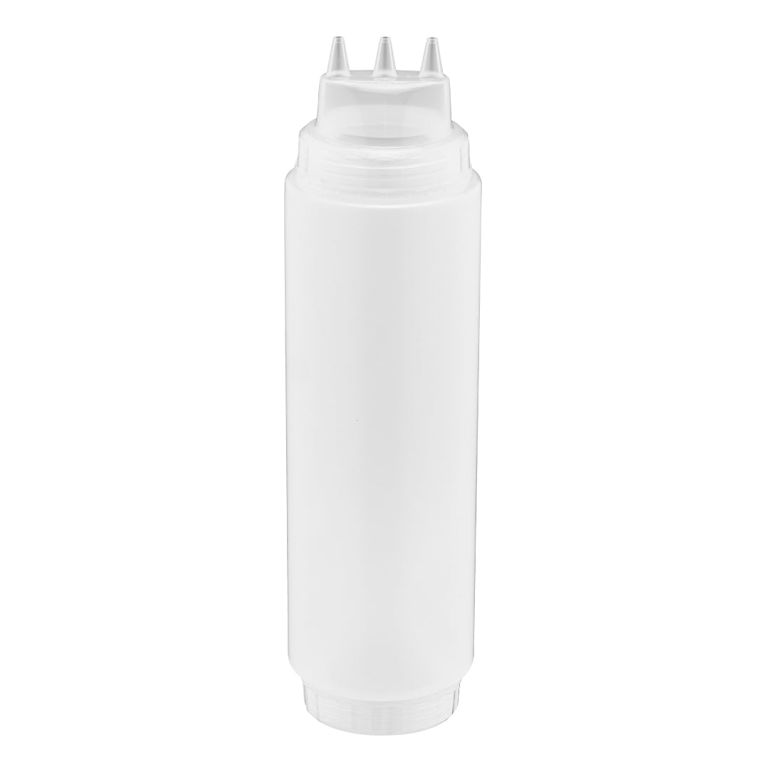 Clear squeeze bottle