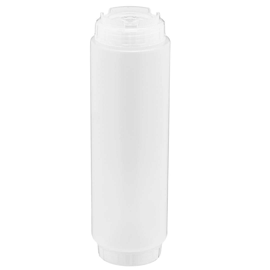 Clear squeeze bottle