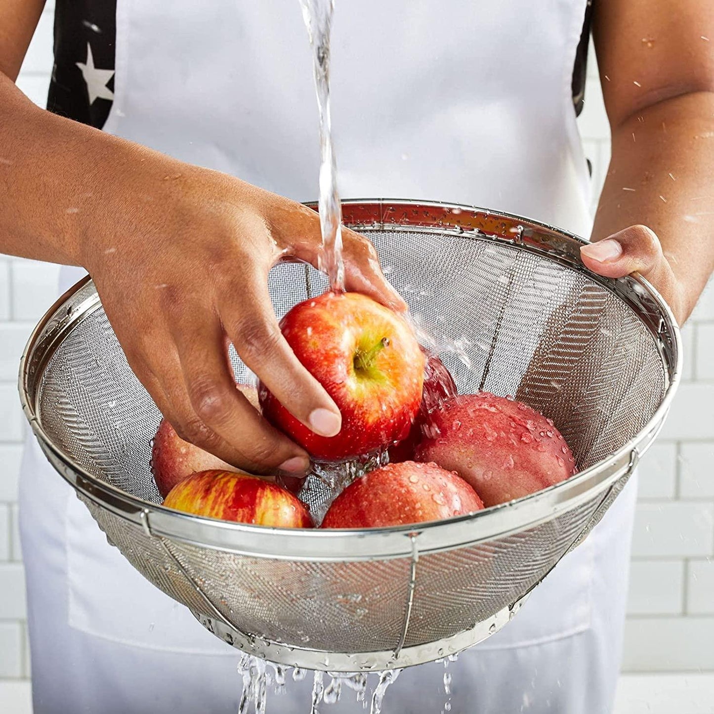 Colander mesh strainer stainless steel
