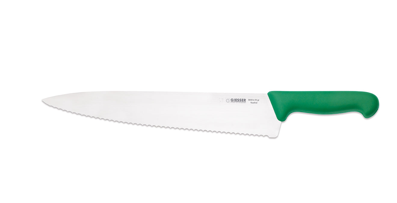 Chef's knife wavy edge 20 cm green (65477)