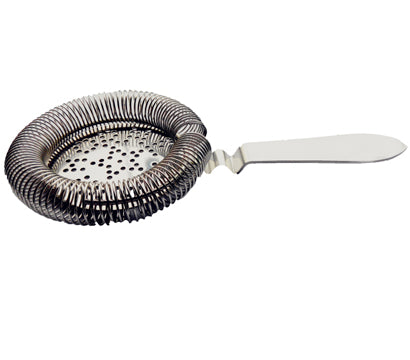 Round head strainer stainless steel S/S with leaf handle (72170)