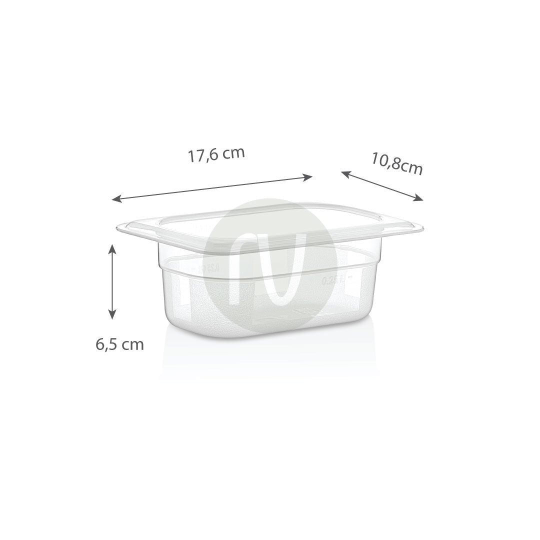 Gastronorm container polypropylene - GN PP 1/9