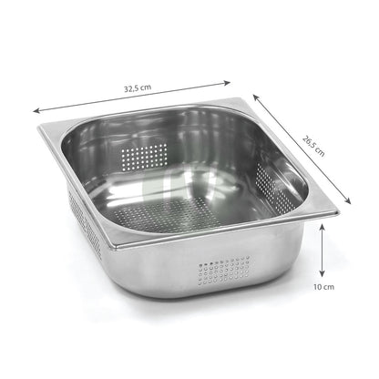 Gastronorm container stainless steel 1/2 - GN S/S 1/2 (32.5 x 26.5 cm)