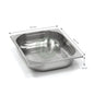 Gastronorm container stainless steel 1/2 - GN S/S 1/2 (32.5 x 26.5 cm)