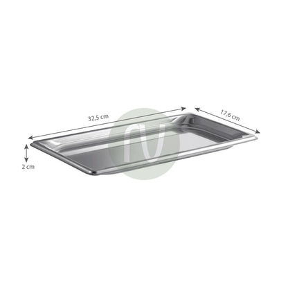 Gastronorm container stainless steel - GN S/S 1/3