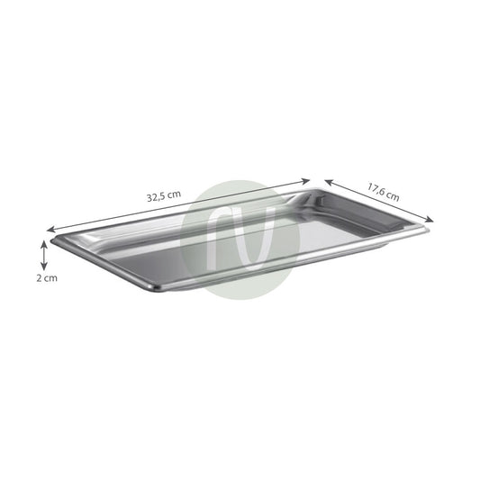 Gastronorm container stainless steel - GN S/S 1/3