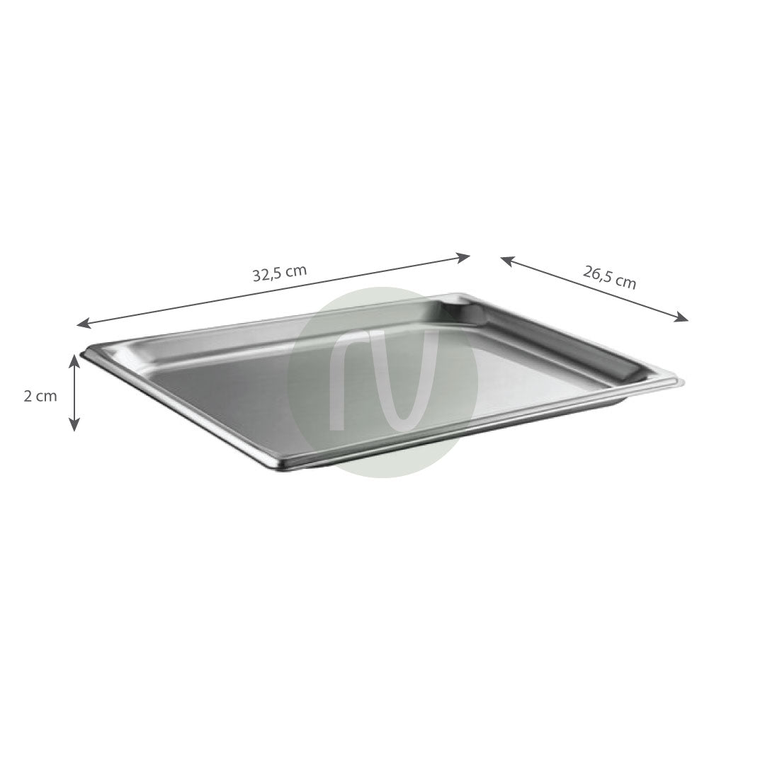 Gastronorm container stainless steel 1/2 - GN S/S 1/2 (32.5 x 26.5 cm)