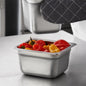 Gastronorm container stainless steel - GN S/S 1/6 (17.6 X 16.2 cm)
