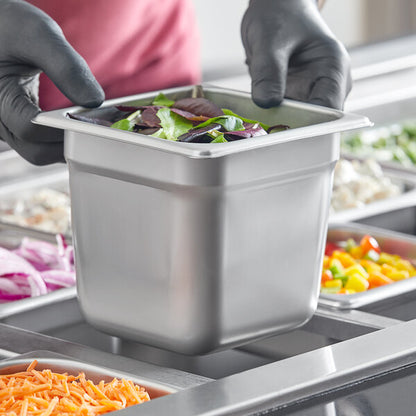 Gastronorm container stainless steel - GN S/S 1/6 (17.6 X 16.2 cm)