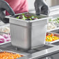 Gastronorm container stainless steel - GN S/S 1/6 (17.6 X 16.2 cm)