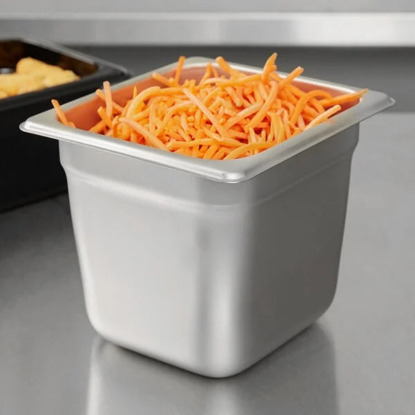 Gastronorm container stainless steel - GN S/S 1/6 (17.6 X 16.2 cm)