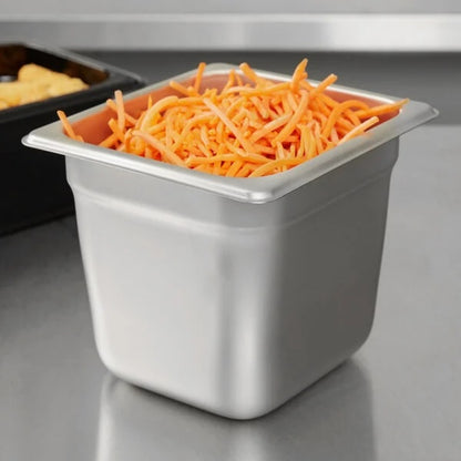 Gastronorm container stainless steel - GN S/S 1/6 (17.6 X 16.2 cm)