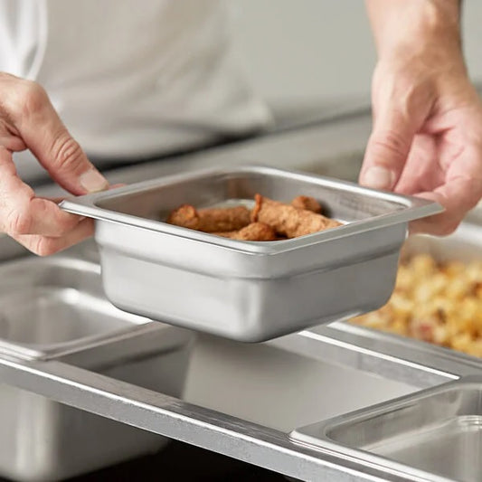 Gastronorm container stainless steel - GN S/S 1/6 (17.6 X 16.2 cm)