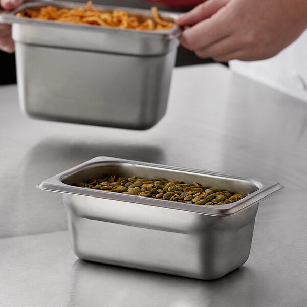Gastronorm container stainless steel - GN S/S 1/9 (17.6 x 10.8 cm)