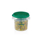 Round food storage container polypropylene PP with colorful lids