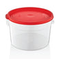 Round food storage container polypropylene PP with colorful lids