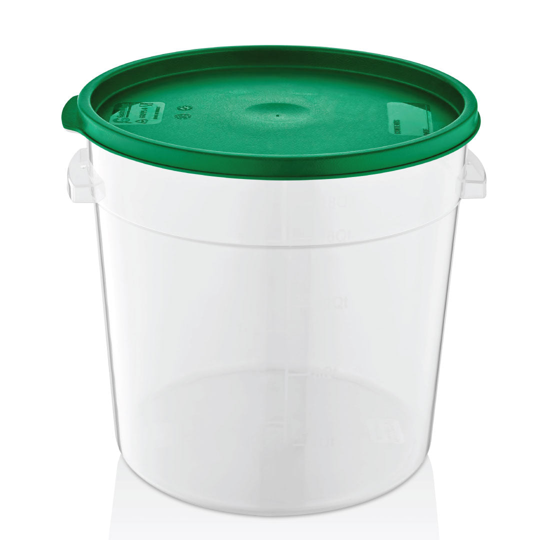 Round food storage container polypropylene PP with colorful lids