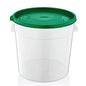 Round food storage container polypropylene PP with colorful lids