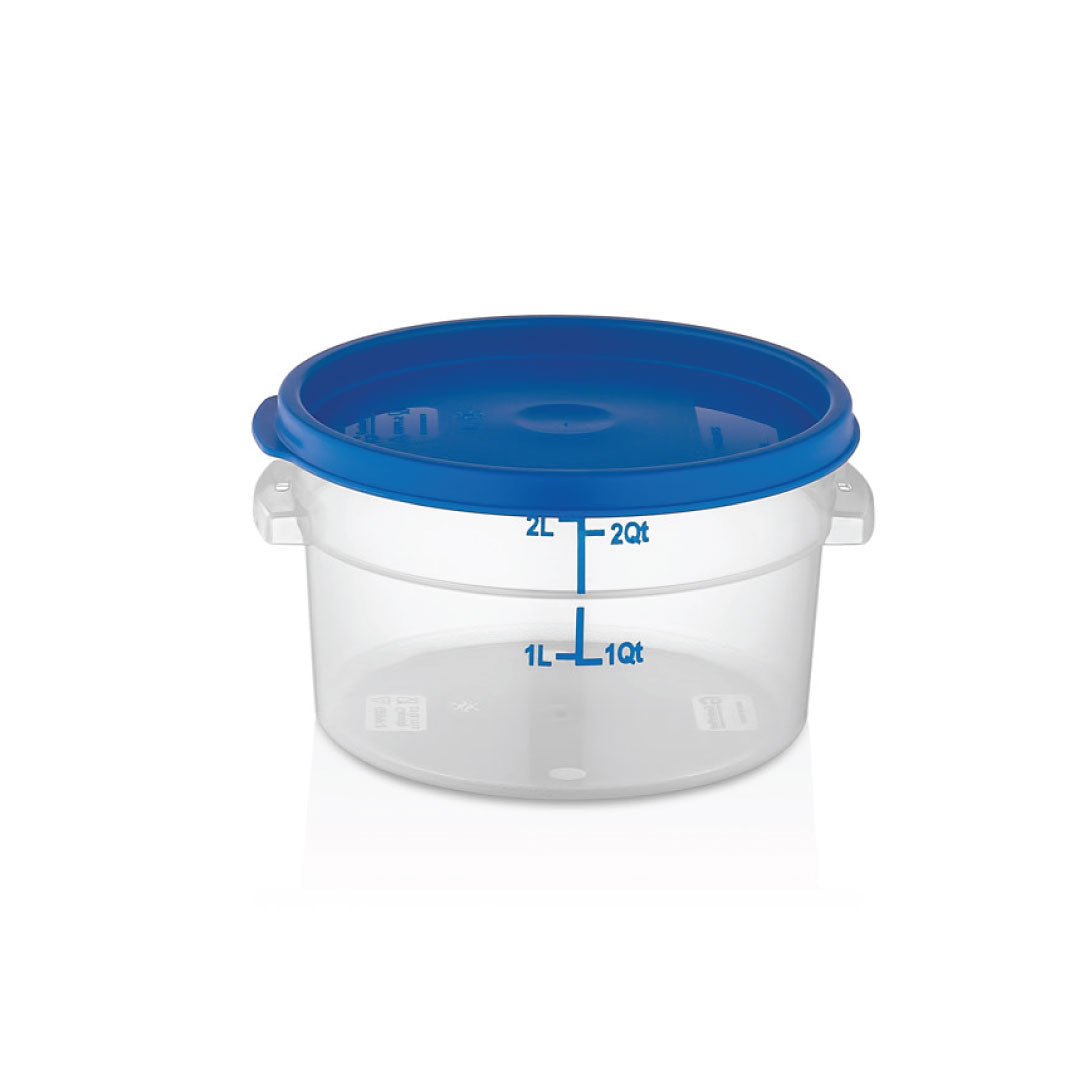 Round food storage container polypropylene PP with colorful lids