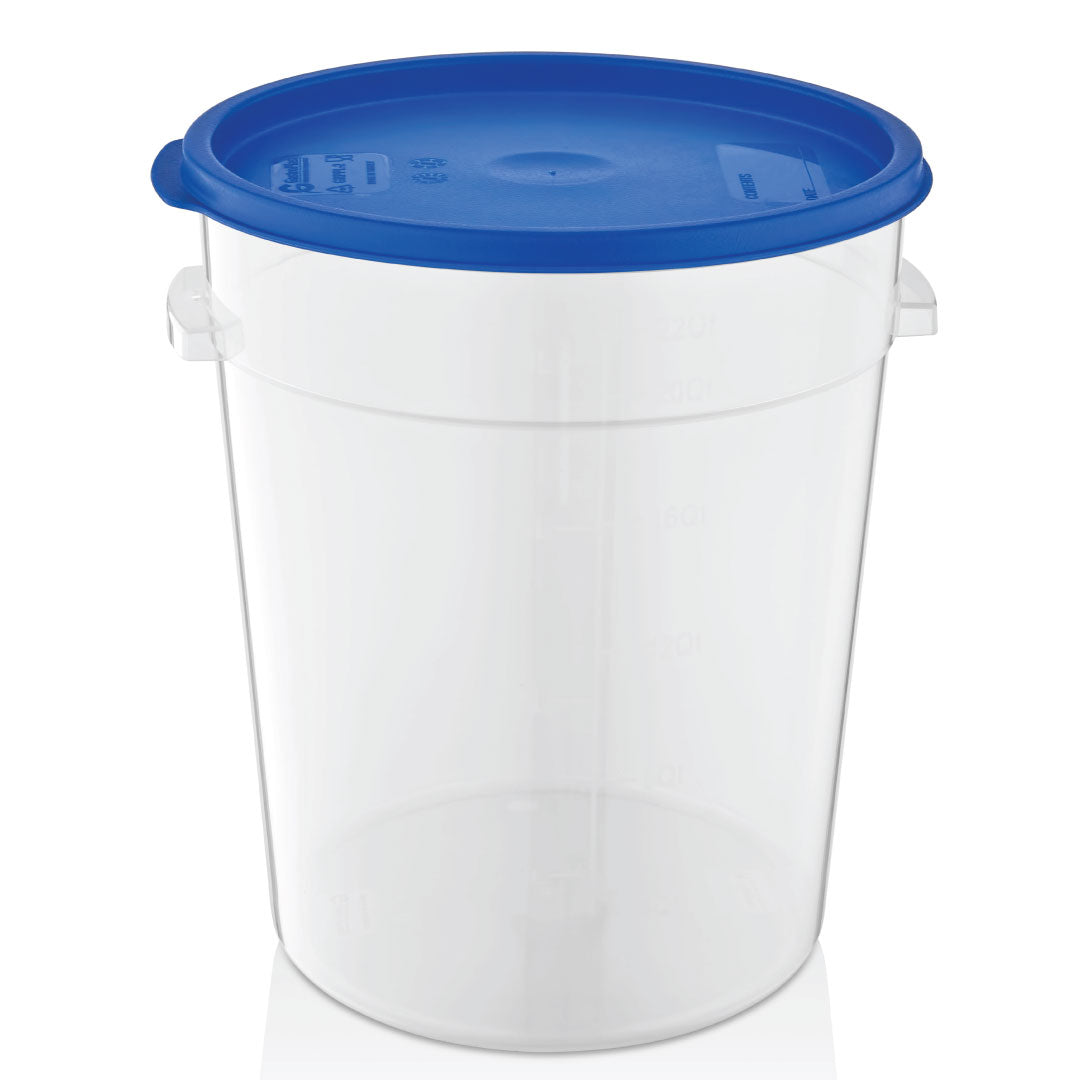 Round food storage container polypropylene PP with colorful lids
